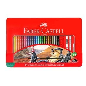 Faber-Castell 파버카스텔 48색 일반색연필 스케치 세트