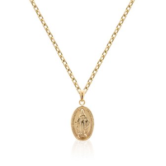  [비앤비골드] 18K 천주교 성모마리아 오벌 기적의패 펜던트 SHP38392