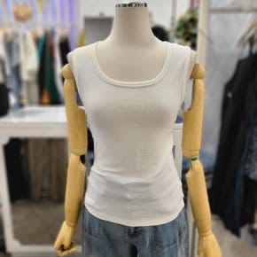U넥 골지 민소매 무지 나시티 627290