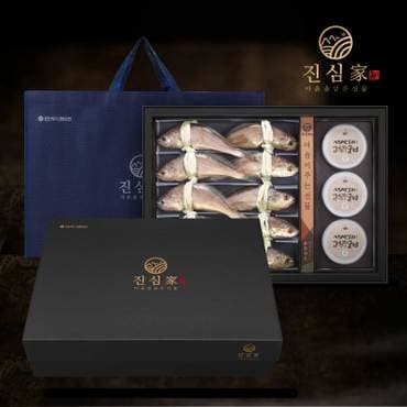 진심家 [냉동/냉장]영광법성포 굴비와 고추장굴비 2호(굴비 10미(1.0kg)+새싹보리 고추장굴비(100gx3))