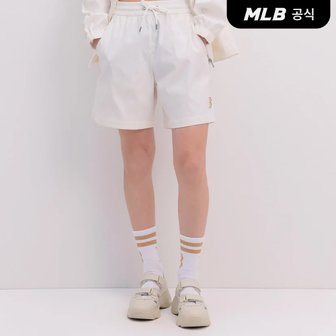 MLB [코리아공식]클래식 모노그램 자가드 5부 반바지 BOS (Cream)