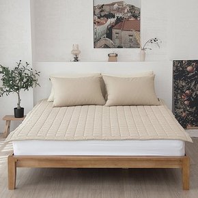 천솜이 비앙카 피그먼트워싱 목화솜 초고밀도100수 순면침대패드S/SS 110×200