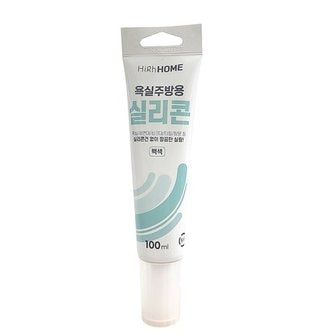  하이홈 욕실주방용 홈실리콘 백색 100ml