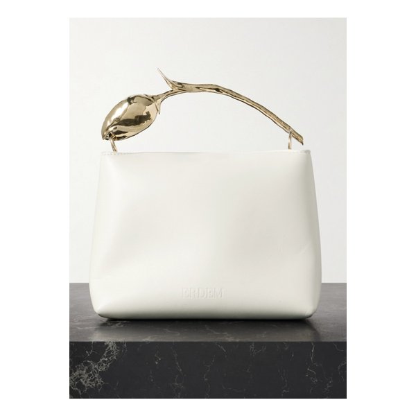 블룸 미니 가죽 클러치 화이트 46376663162892611