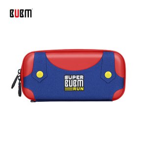 Bubm 마리오 닌텐도스위치 전용 휴대용 수납 케이스 파우치 게임팩 보관 가방