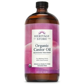 Heritage Store 헤리티지 스토어 유기농 피마자오일 캐스터오일 907ml Organic Castor Oil