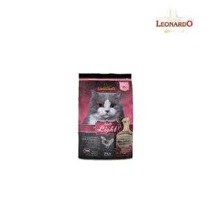  레오나르도 고양이사료 라이트 2kg + 물티슈 증정