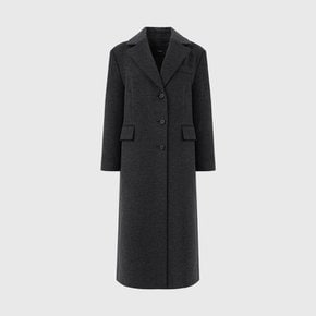 키라 캐시미어 싱글 롱 코트_차콜 / KIRA CASHMERE SINGLE LONG COAT_CHARCOAL