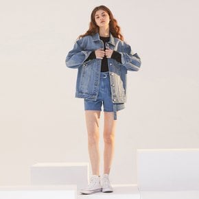 DENIM OVERSIZE TRUCKER JACKET BLUE