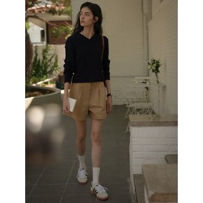 Classic Two turk cotton short pants_Beige