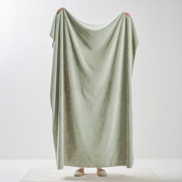 밍크 플리스 극세사 블랭킷 140x170cm 카키그레이 J605402001149