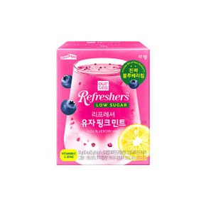 저칼로리 분말차 저당 아이스티 아워티 리프레셔 유자 핑크 민트 10p