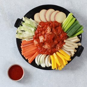 [G][춘천닭갈비]국내산 닭으로 만든 순살 춘천닭갈비 1kgx2팩 소스 1봉