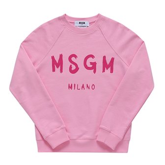 MSGM 3541MDM513 237799 12 브러시드 로고 여성 맨투맨