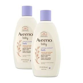 [해외직구] Aveeno 아비노 베이비 카밍 컴포트 바스 라벤더 바닐라 236ml 2팩