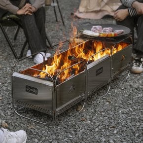 화로대 캠핑 접이식 불멍화로대 바베큐 그릴 도킹 파이어핏