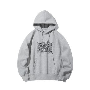 Dah Signal boy Cartoon Hoodie_Gray