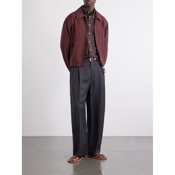 가바딘 블루종 재킷 46376663162991236