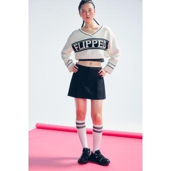 H&M 크롭트 스웨터 화이트/Flipped 1227070001