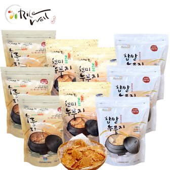 라이스웰 백미누룽지180g*3개+현미누룽지180g*3개+찹쌀누룽지180g*3개