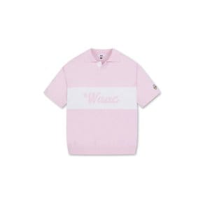 WAAC(왁골프)Men Color Block Knit Polo_WMWAM24221PIL