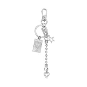 star in heart key ring