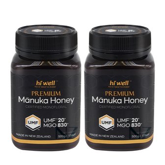 하이웰 프리미엄 마누카 꿀 UMF 20+ 500g 2개 뉴질랜드 마누카꿀 MANUKA HONEY 마누카 허니