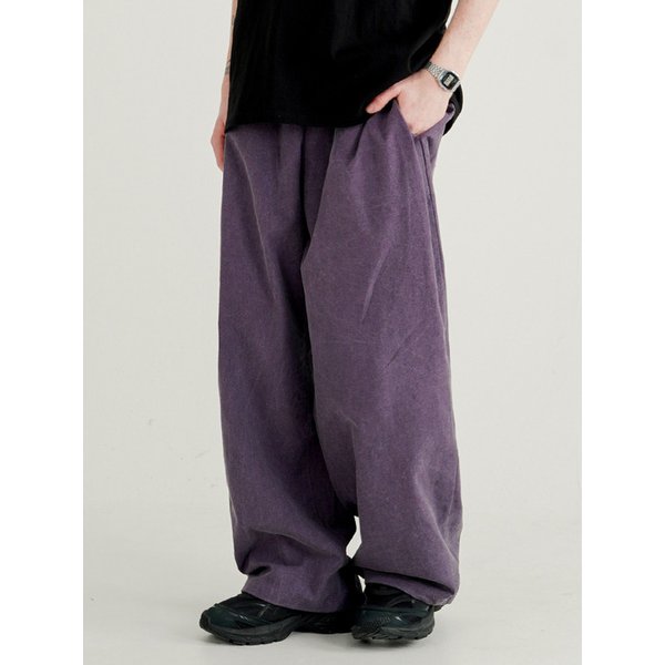 턴 다잉 라이크린넨 밴딩팬츠 딥퍼플 JNLP7717