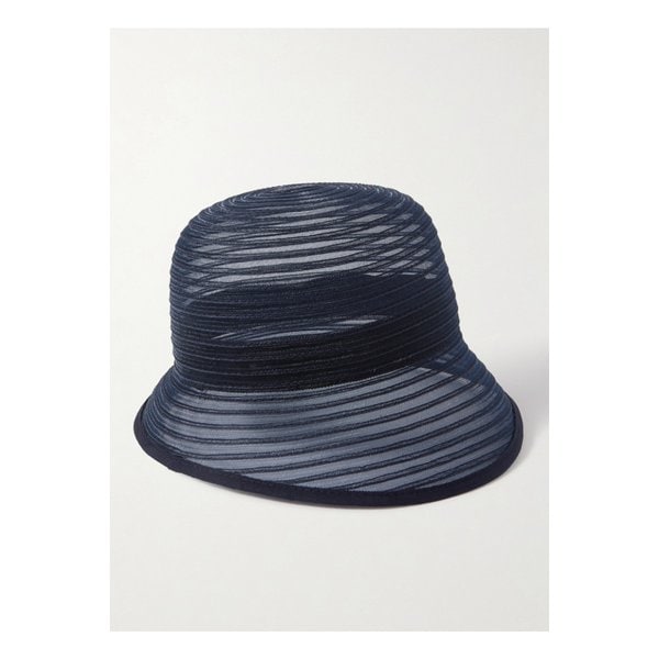 유지니아 킴 도티 비대칭 골지 메시 버킷 햇 네이비 1647597334165231