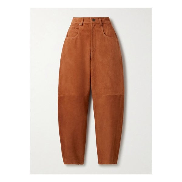 다리엘 스웨이드 테이퍼드 팬츠 브라운 46376663162889988