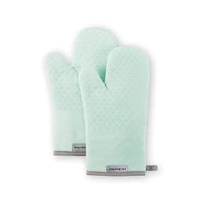 미국 키친에이드 조리도구 KitchenAid Asteroid Oven Mitt Set 7x12.5 Mineral Water Aqua 2 Pie