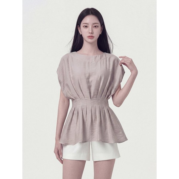 WAIST POINT SLEEVELESS GRAY 웨이스트 포인트 슬리브리스 그레이