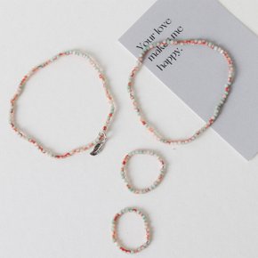 DIY 로즈썸머 팔찌 반지 3종 Rose Summer Beads Kit