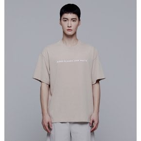 N242UTS230 남녀공용 디자인물 그래픽 반팔 티셔츠 BEIGE