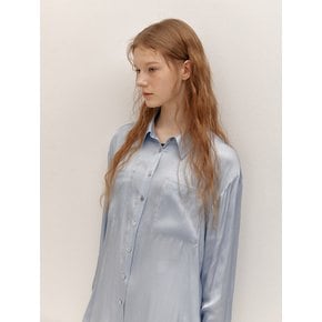 SILKY TUNNEL BLOUSE (BLUE)