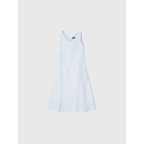 아이리스 브이넥 슬리브리스 드레스_스카이 블루 / IRIS V-NECK SLEEVELESS DRESS_SKY BLUE