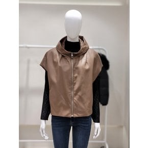 [여주점] 숲  반후드 인조가죽 베스트 SBXLE27