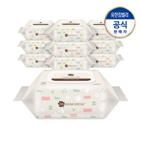 베베그로우 물티슈 캡100매X10팩
