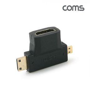 Coms HDMI 변환젠더 T형 F to Mini Micro M