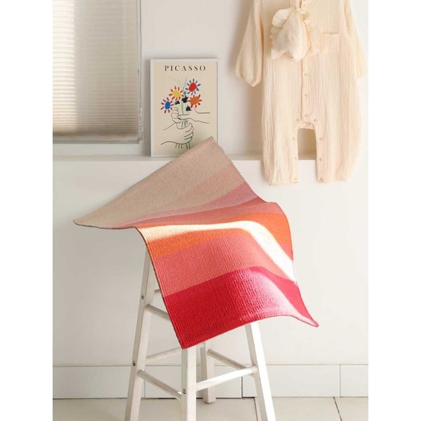 핸드메이드 면 발매트 겸 다용도 러그 피어리레드 2 size