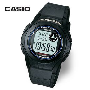 [정품] CASIO 카시오 F-200W-1A 방수 전자 우레탄 군인 손목시계