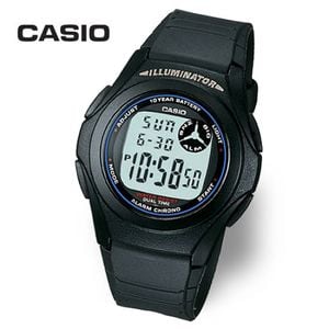 카시오 [정품] CASIO 카시오 F-200W-1A 방수 전자 우레탄 군인 손목시계