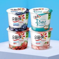 빙그레 요플레 180g 12개 딸기 / 복숭아 / 블루베리 / 플레인