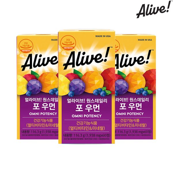 멀티비타민 포우먼 60정 3병 / 6개월분