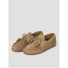 26FW 스웨이드 보트 슈즈 - 베이지 BE68K2M02A