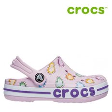 [세일] 크록스 아동 샌들 /47- 207020-6GD / Kids Bayaband Graphic Clog Ballerina Pink