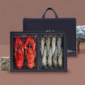 [물맛남] 시그니처 랍스터 선물세트 (랍스터 2미+블랙타이거새우 10미/500g)