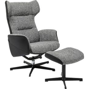 독일 카레 스툴 의자 1855096 Kare Ohio Salt And Pepper 79945 Swivel Chair with Stool Design