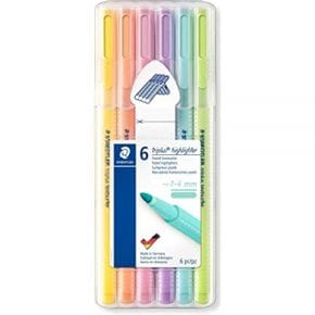 미국 스테들러 형광펜 세트 Staedtler triplus textsurfer Pastel Highlighters in Assorted Col