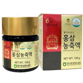 6년근 황풍정 홍삼농축액 100g병/홍삼근100%/풍기